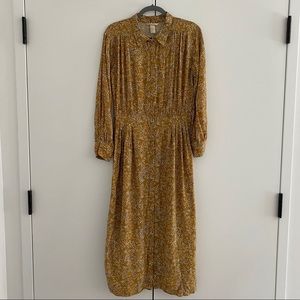 Maxi dress H&M liberty mustard